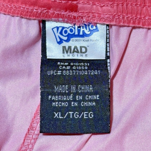 Kool-Aid Oh Yeaahh! Jogger/Lounge Pants Women's Size XL Pink & Red Tie-Dye - Picture 8 of 9